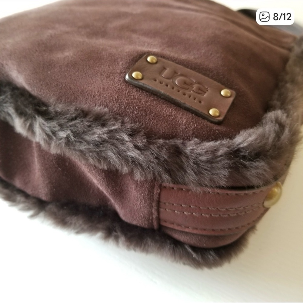 UGG Sheepskin Shearling Shoulder Bag - Picture 9 of 12